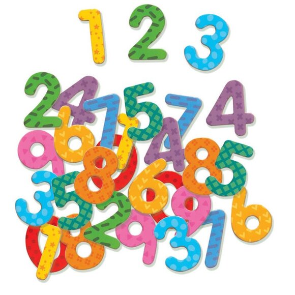🌟 New Sealed WOODEN  Djeco 🧲Magnetic Numbers – 38 pcs  Ages 4+ 🎨 - Picture 5 of 10